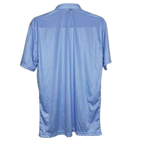 Collars & Co Polo Shirt Mens Large Blue Houndstooth Golf Preppy Dress Collar NEW - Picture 4 of 7